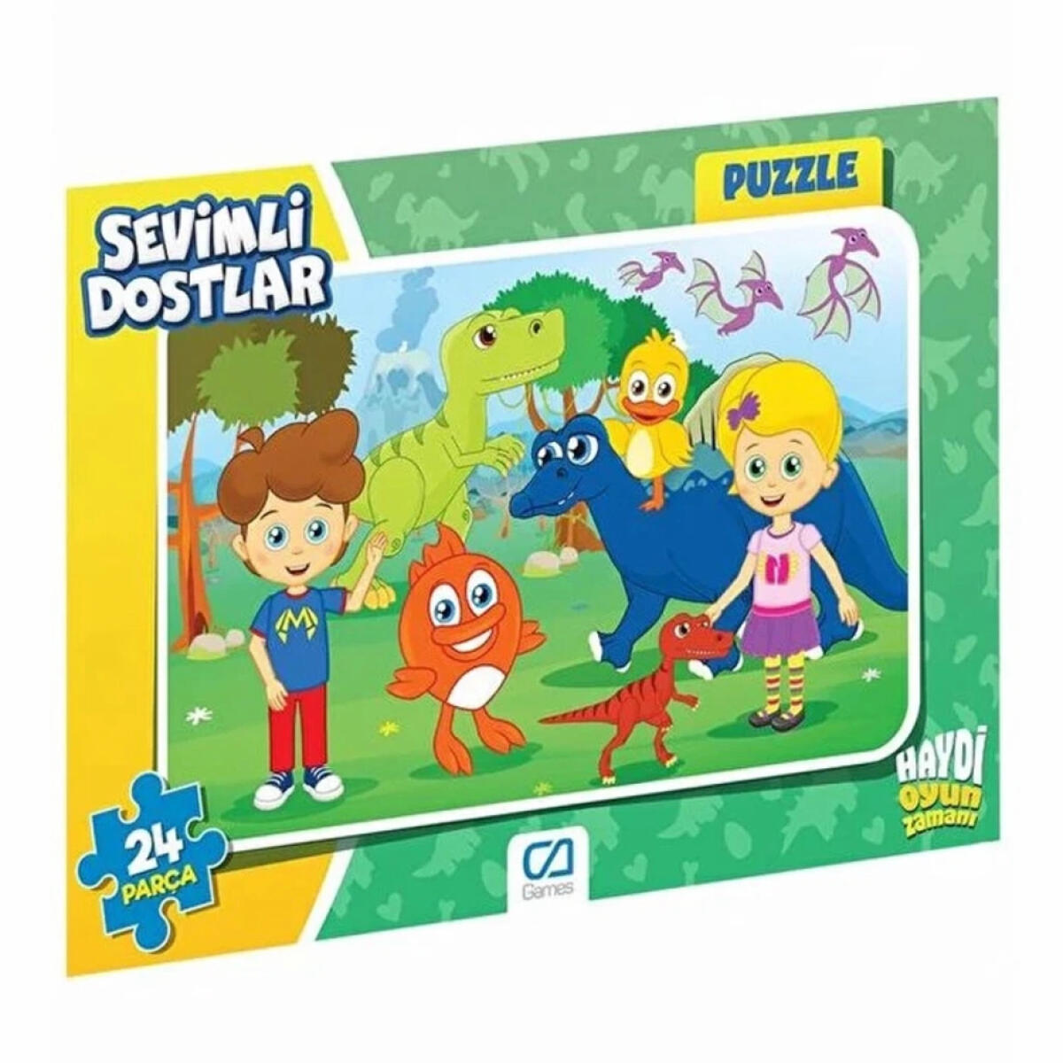 Ca Games Frame Puzzle 35 Parça Sevimli Dostlar CAFRM5121-5122