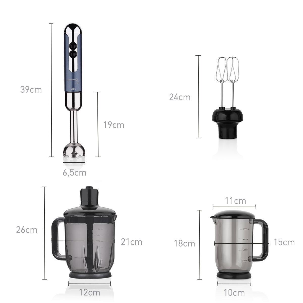 Korkmaz Blender Seti Mia Mega A447-13 Azura
