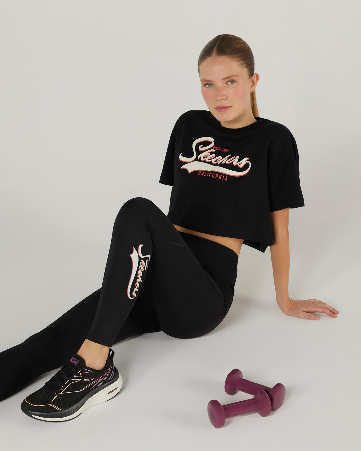 Skechers W Performance Coll. Ankle Legging S242195-001 Siyah