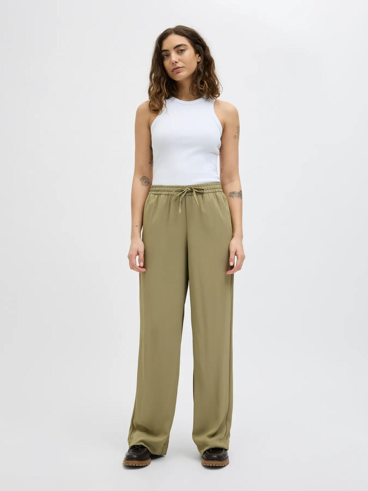 Jjxx Kadın Pantolon 12276523 Yağ Yeşili