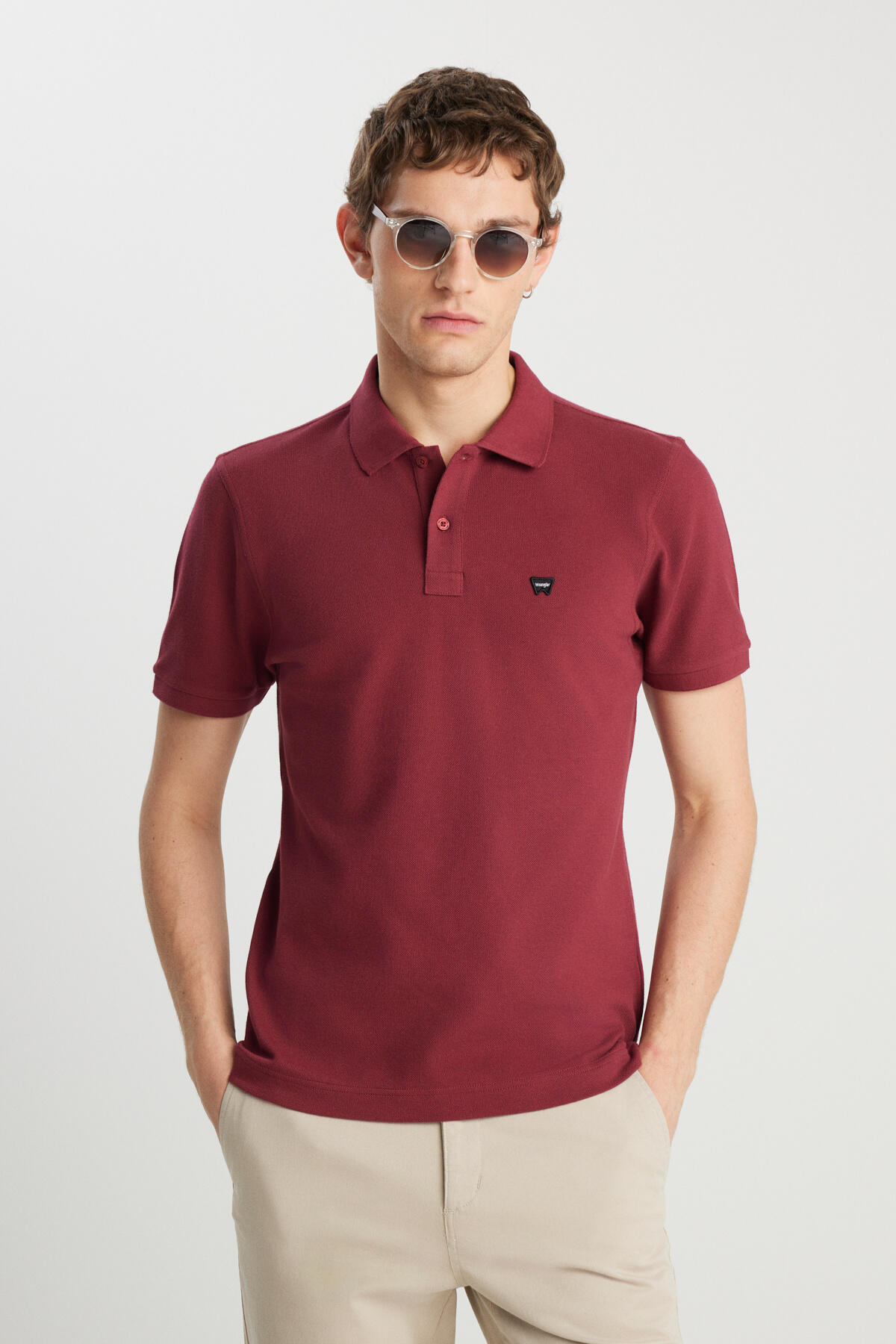 Wrangler Tişört MW7D5K4XX2T606 Bordo