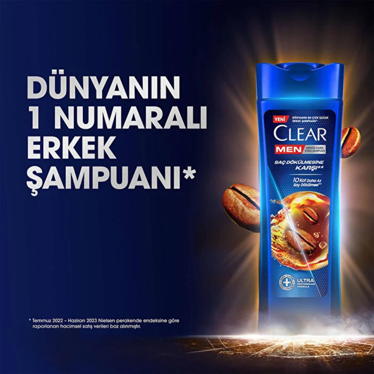 Clear Men Şampuan Saç Dökülmesine Karşı Kahve Çk. Özü 350Ml