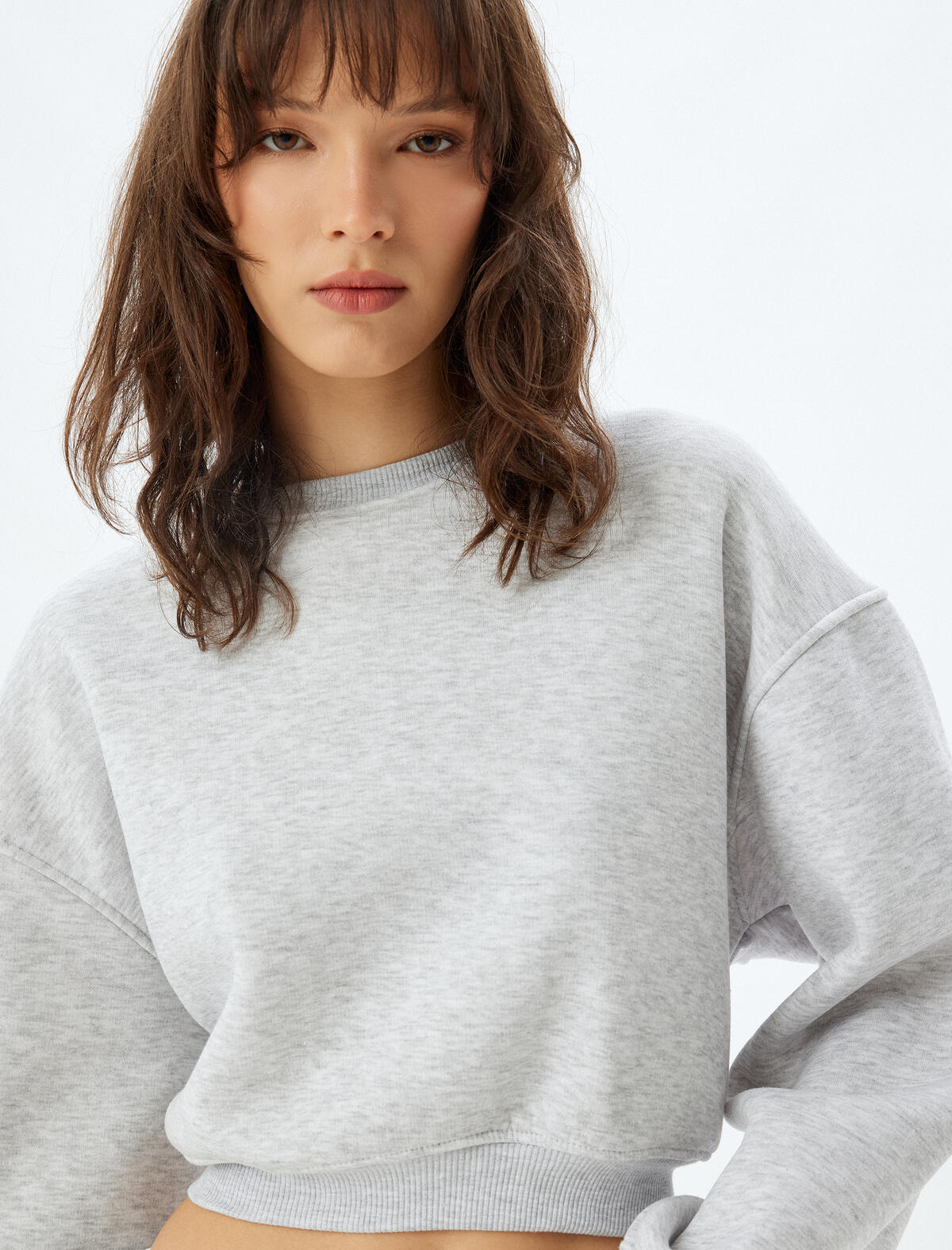 Koton Sweatshirt 5WAK10051EK Gri