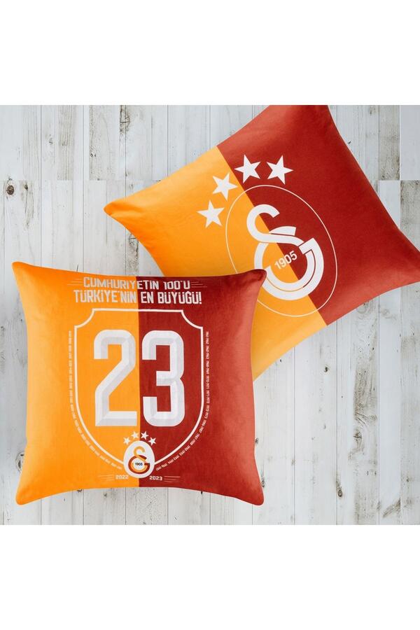 Taç Kırlent Lisanlı 40*40 Galatasaray Şampiyonluk