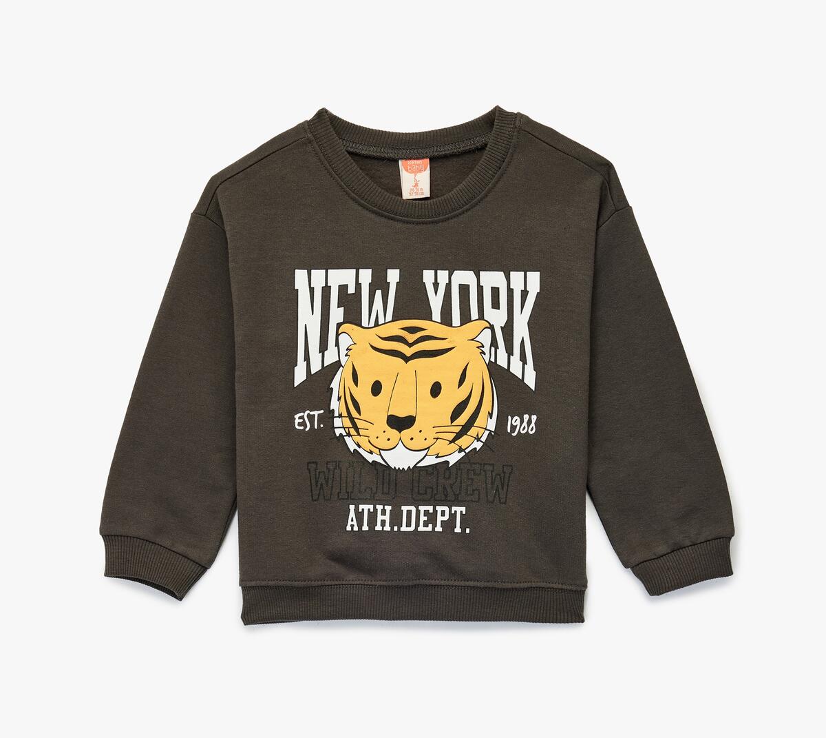 Koton Sweatshirt Erkek Bebek 6WMB10085TK Antrasit Koton Sweatshirt Erkek Bebek 6WMB10085TK Antrasit