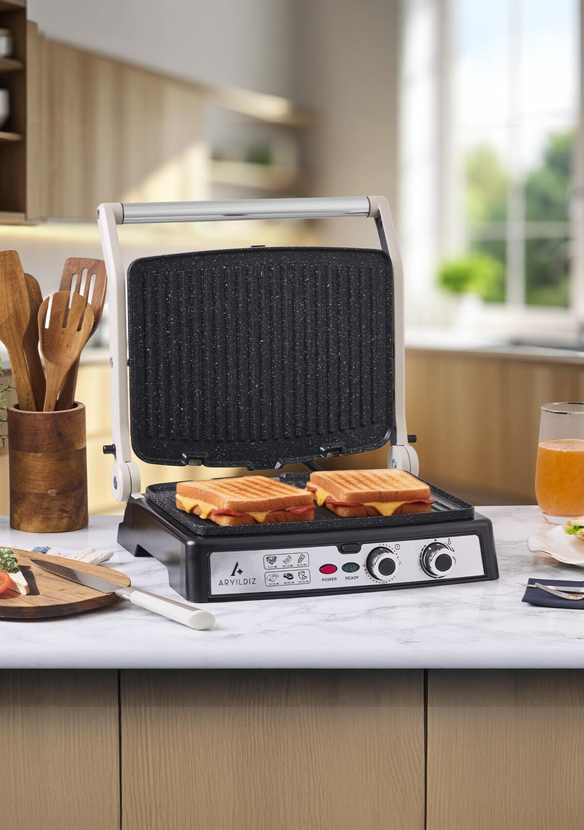 Aryıldız Tost Makinesi Multi Grıll 153AR304839 Krem