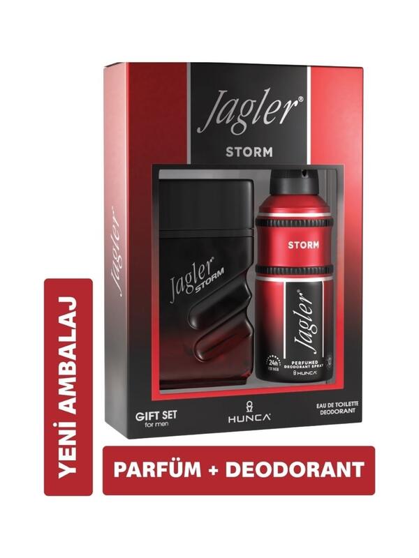 Jagler Erkek Parfüm Seti Storm 90Ml Edt+150Ml Deo