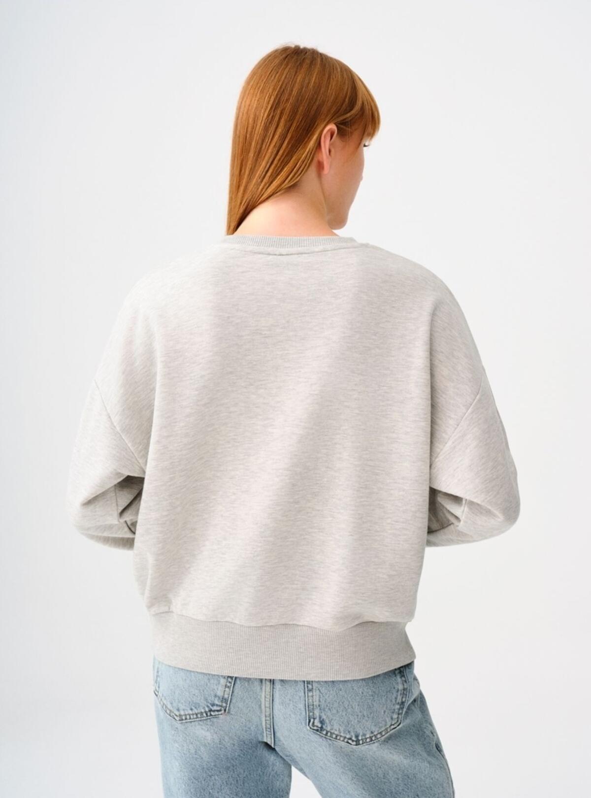 Loft Sweatshirt LF2038201 Gri Melanj