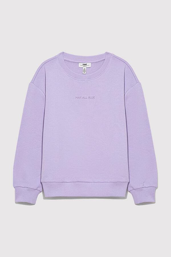 Mavi Sweatshirt Kız Çocuk M7610035-81964 Lavanta