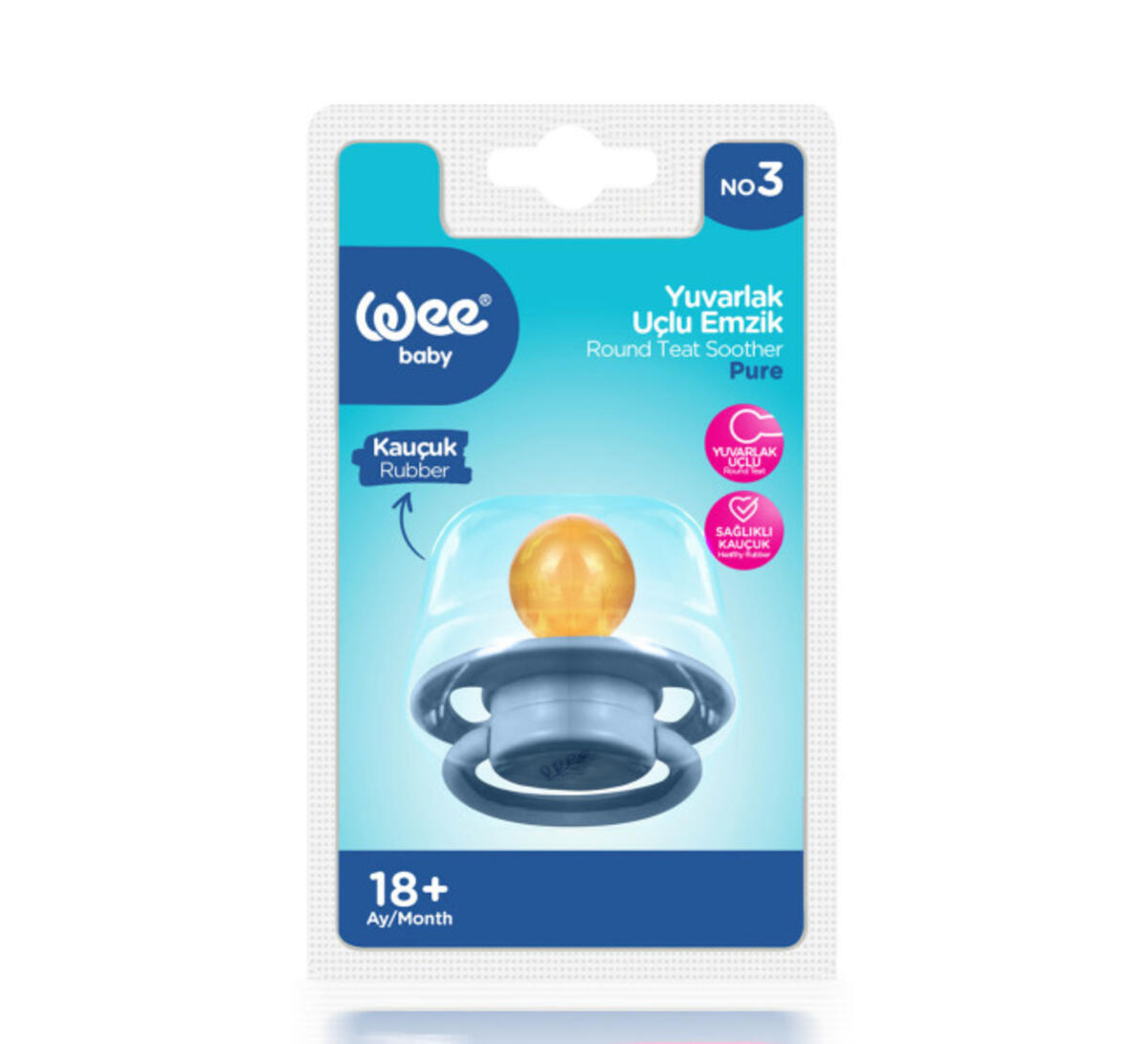 Wee Pure Emzik Kauçuk Uçlu No:3 RB700