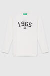 Benetton Tişört Erkek Çocuk BNT-B23339 26063 Ekru