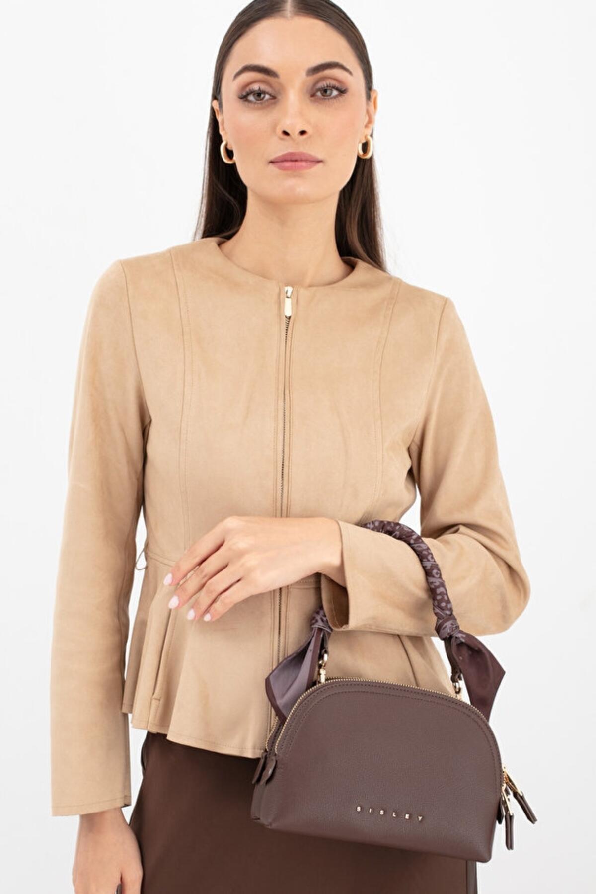 Sisley Kadın Kol Çantası SLY_277 Kahve-Bordo