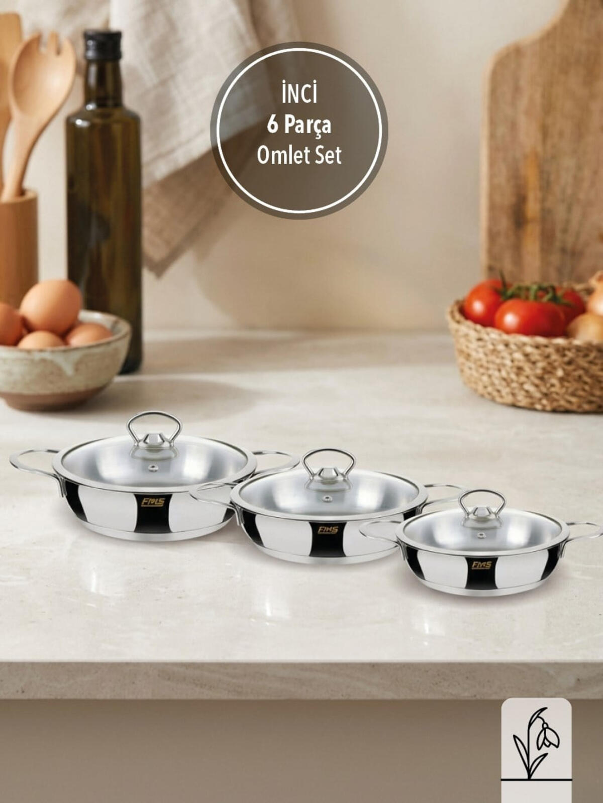 Fms Sahan Set İnci Çelik
