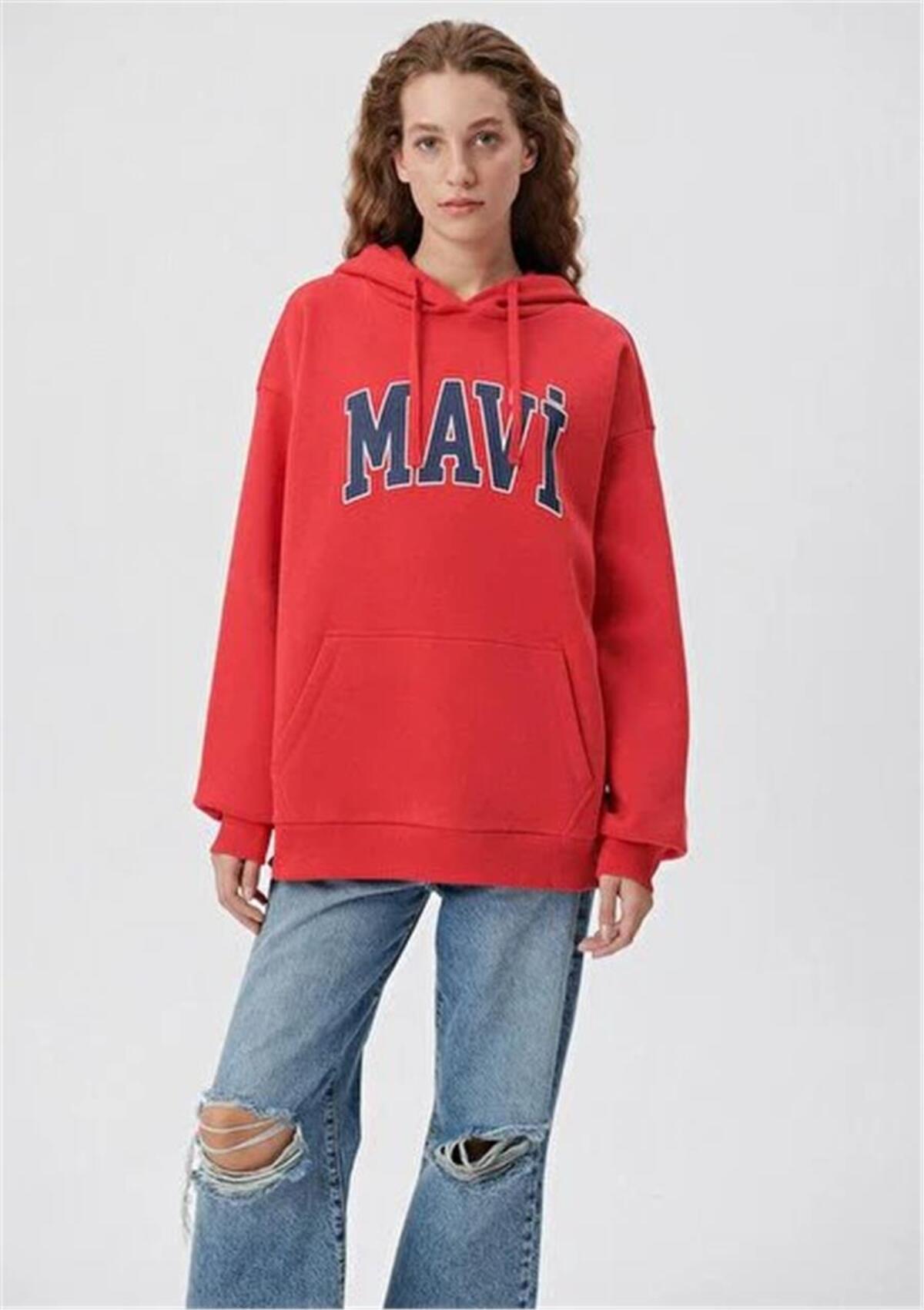 Mavi Sweatshirt M1600361-82054 Kırmızı