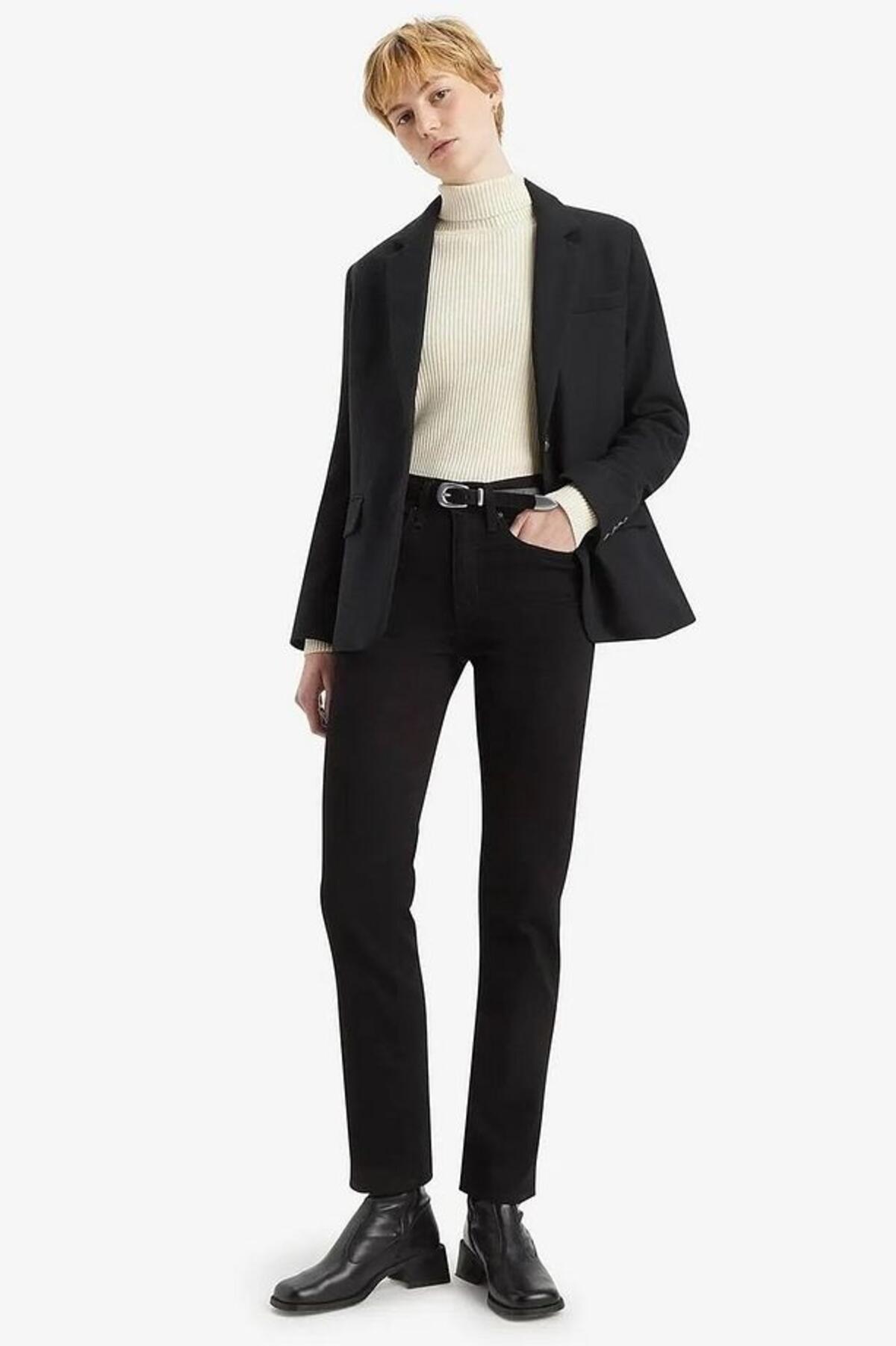 Levis Pantolon 724 High Rise Straight A7744-0010 Siyah