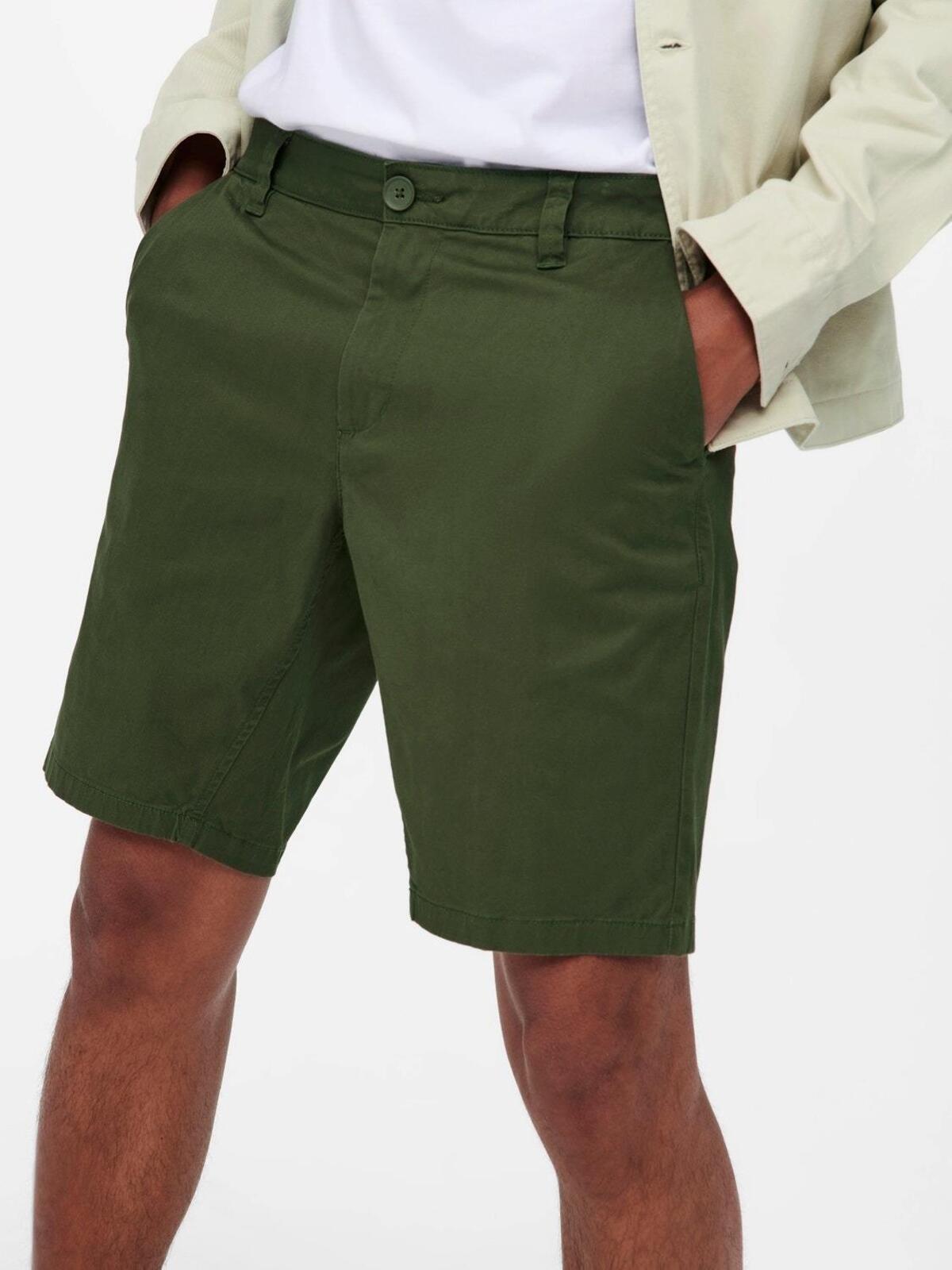 Only&Sons Şort 22018237 Yeşil M