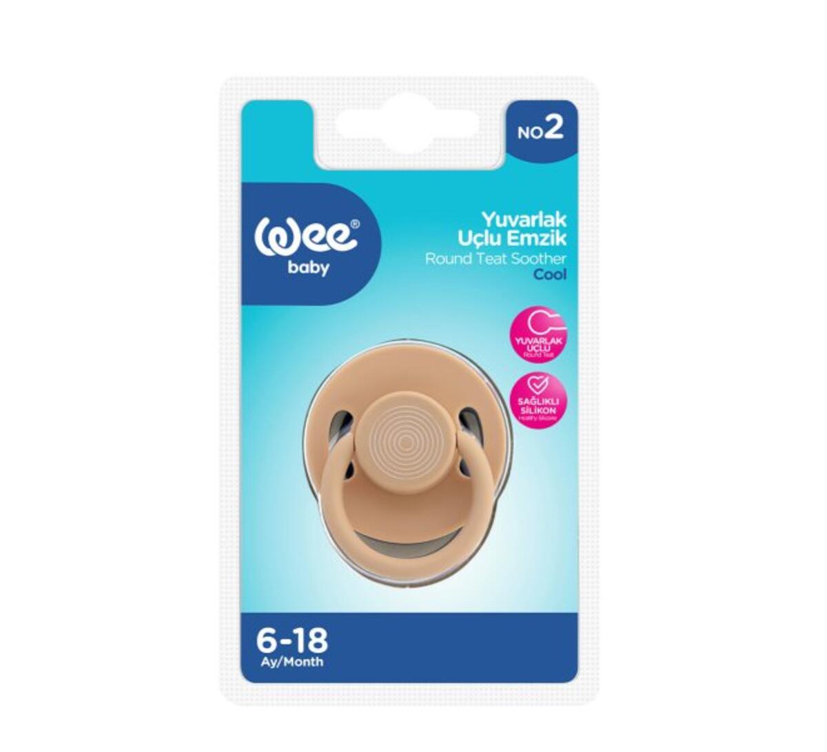 Wee Baby Emzik Yuvarlak Uçlu Cool No:2 RB364