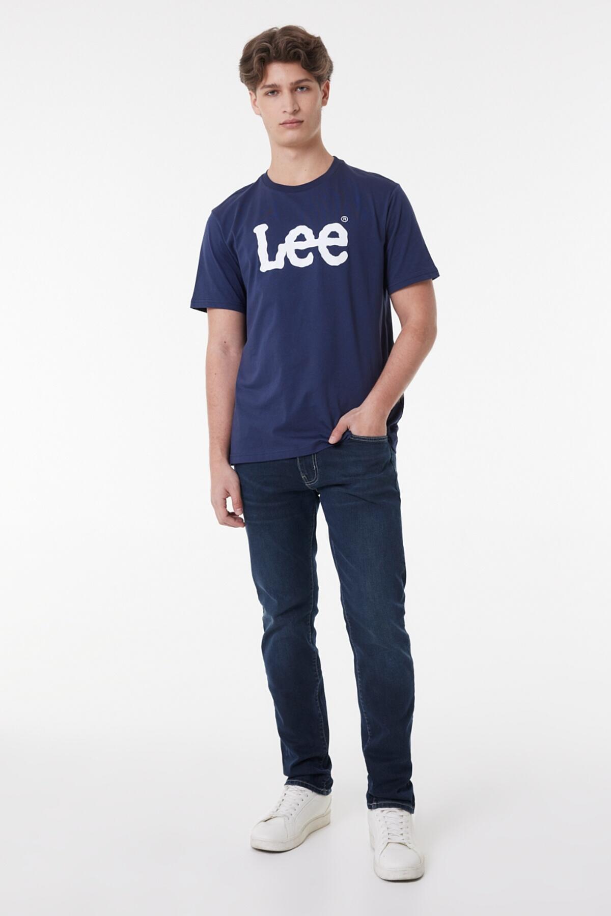 Lee Tişört ML65QAIEE Koyu Mavi