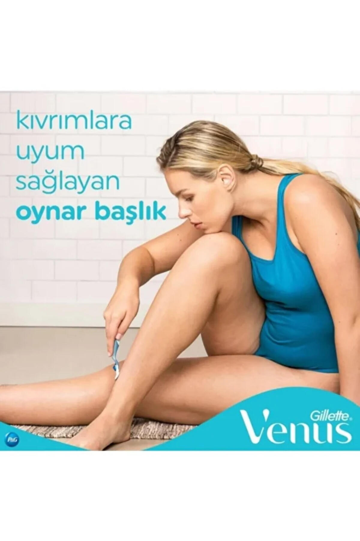 Gillette Traş Makinesi Venüs Smooth Mavi+2 Yedek