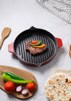 Aryıldız Grill Tava Bombe Duo Cast 30Cm 153AR274354 Kırmızı