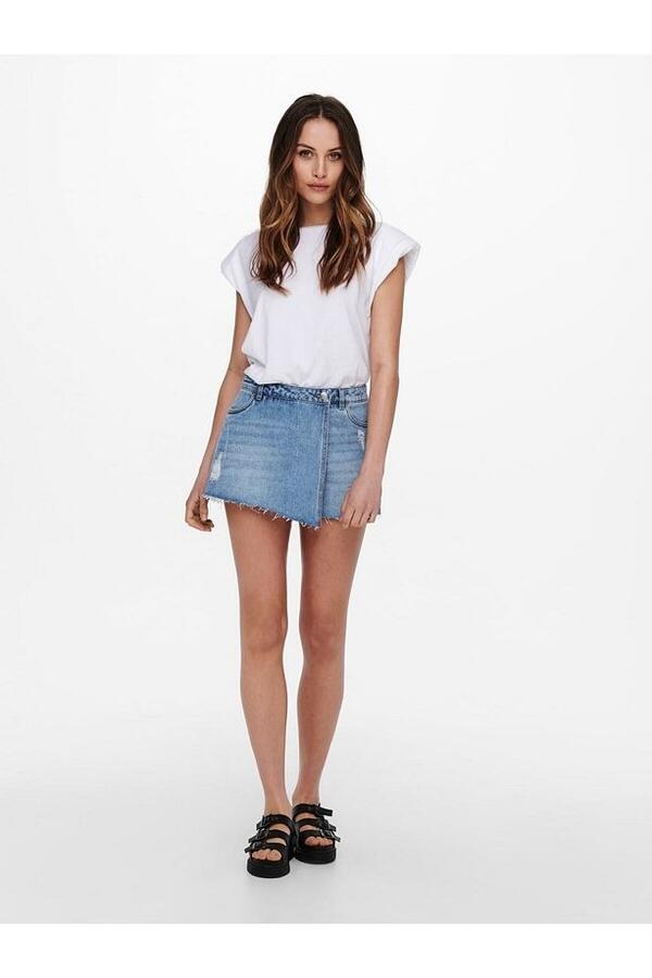 Only Şort 15227220 Açık Mavi