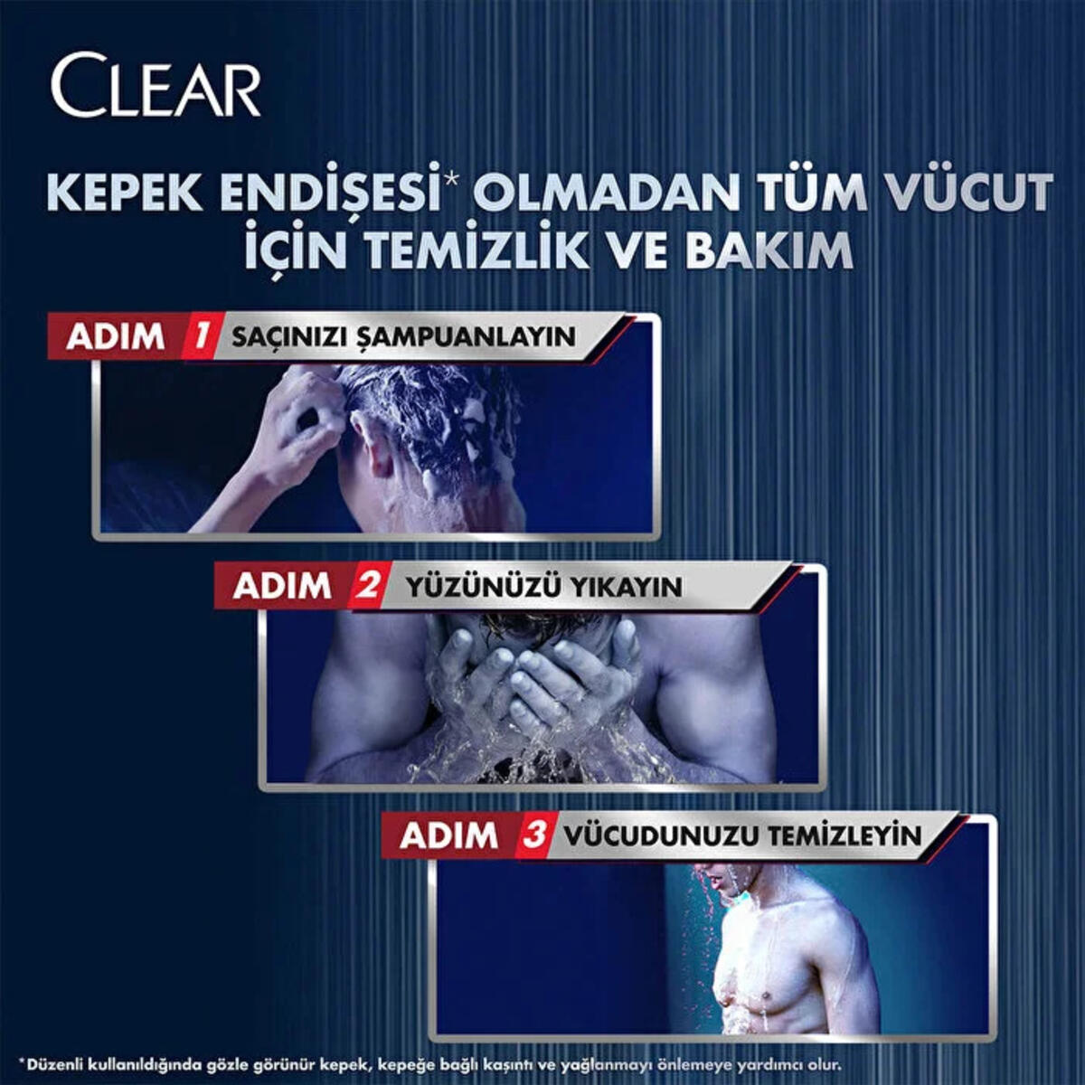 Clear Men Şampuan&Duş Jeli Arındırıcı Kömür 350Ml