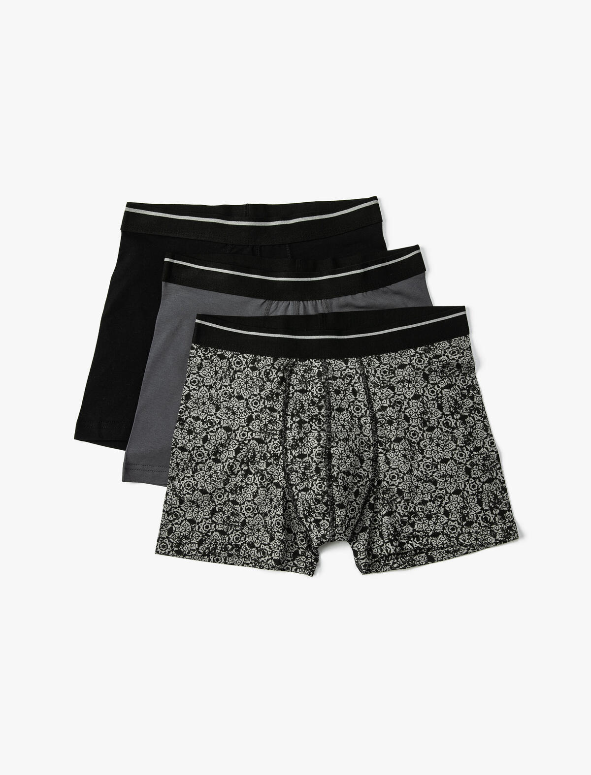 Koton Boxer 4WLM90001MK Antrasit Desenli