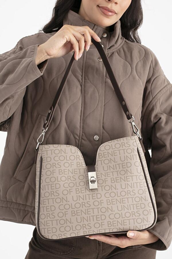 United Colors Of Benetton Kadın Kol Çantası BNT_1697 Taş-Kahve