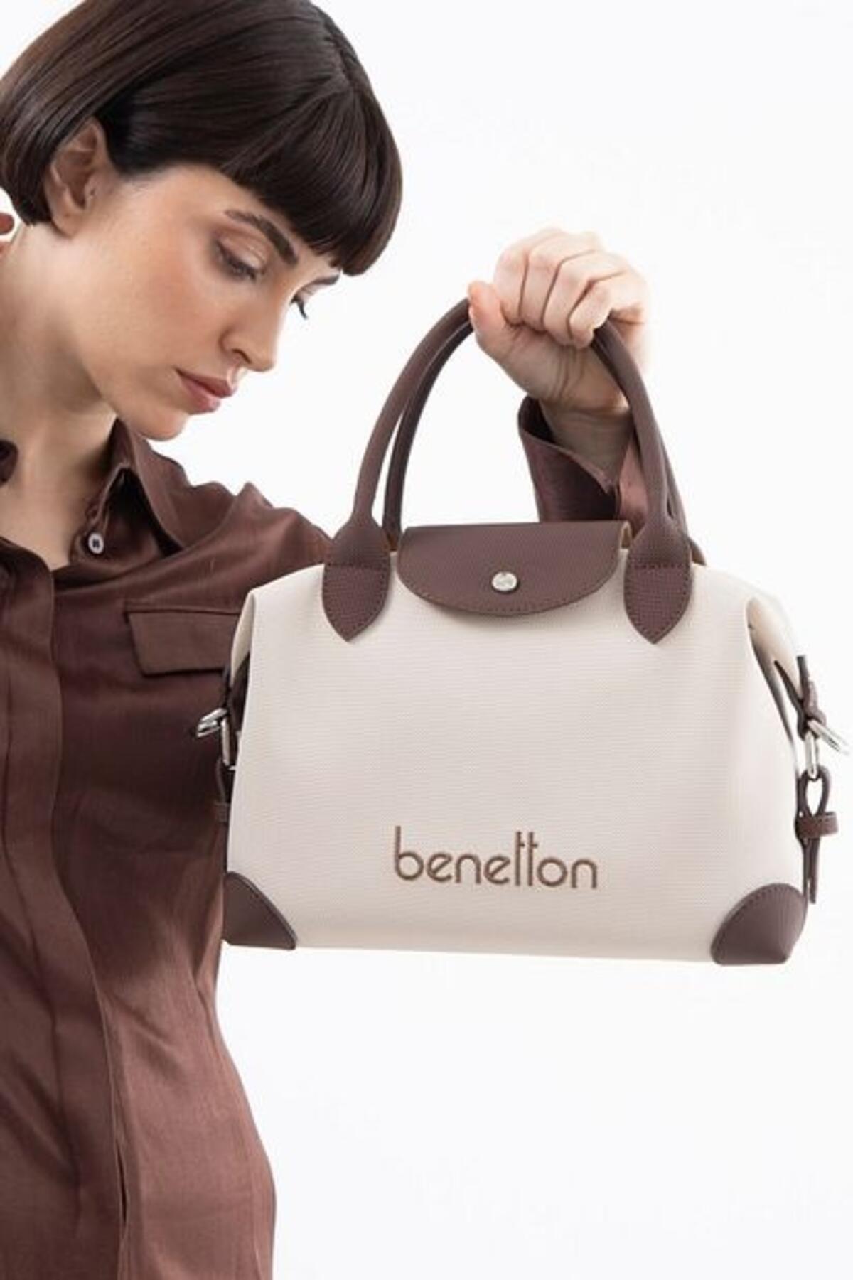 United Colors Of Benetton Kadın Kol Çantası BNT_1623 Bej-Kahve