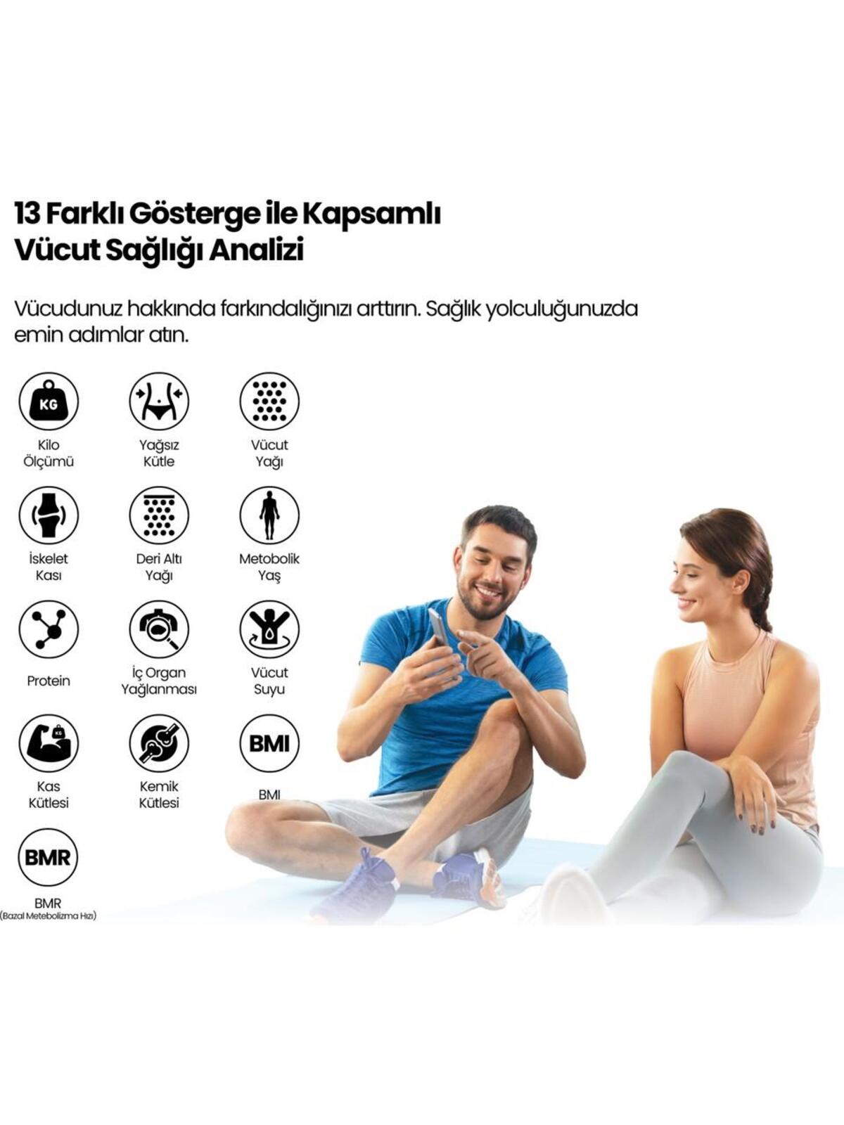 Relux Akıllı Vücut Analiz Tartısı Rbs2000