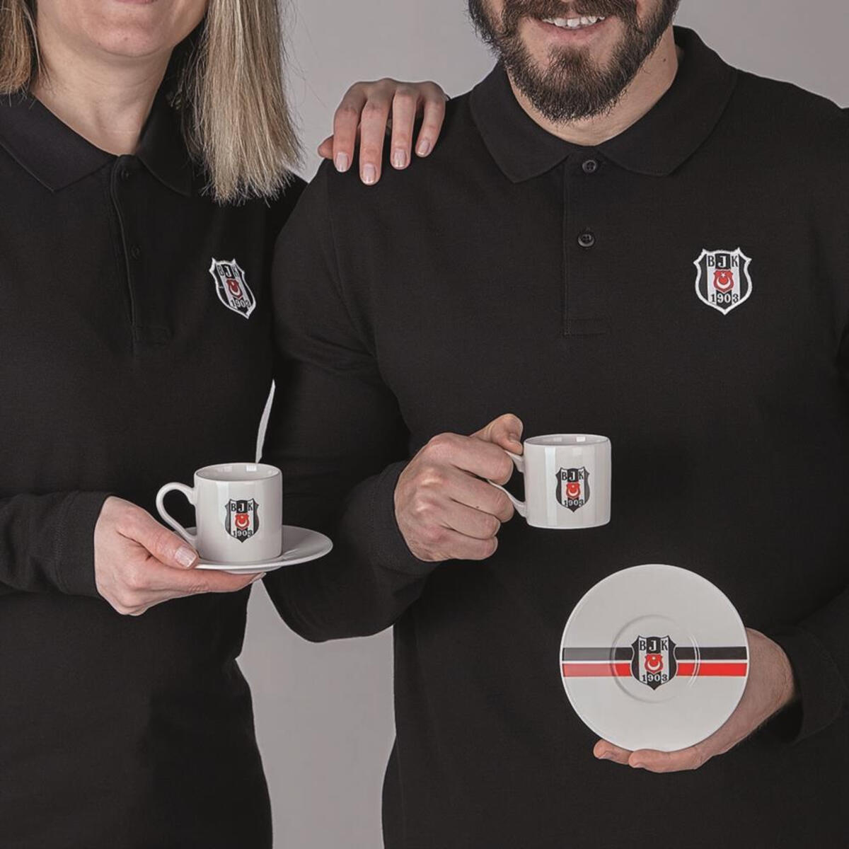 Neva Kahve Fincan Takımı 2Li Beşiktaş Çizgili N3423