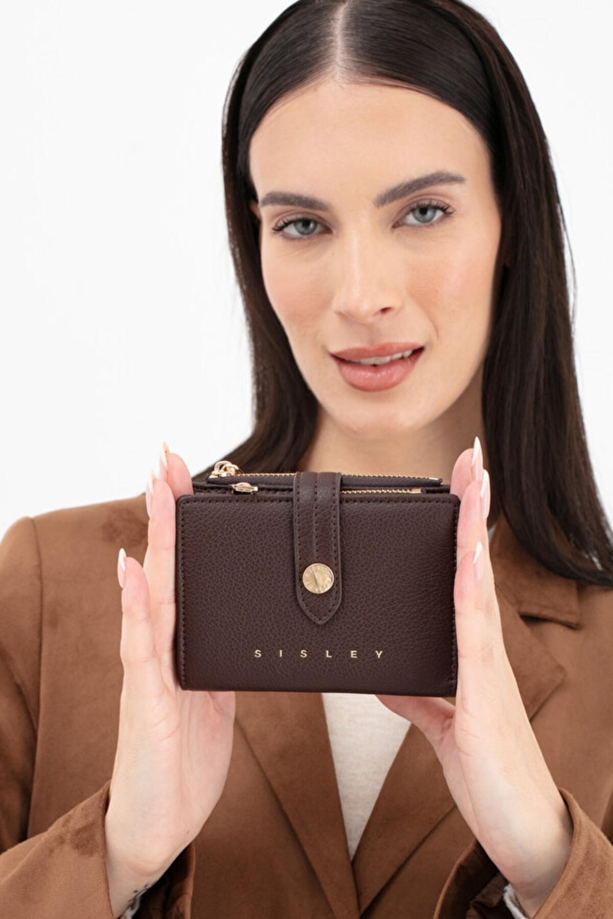 Sisley Kadın Cüzdan SLY_258 Kahve