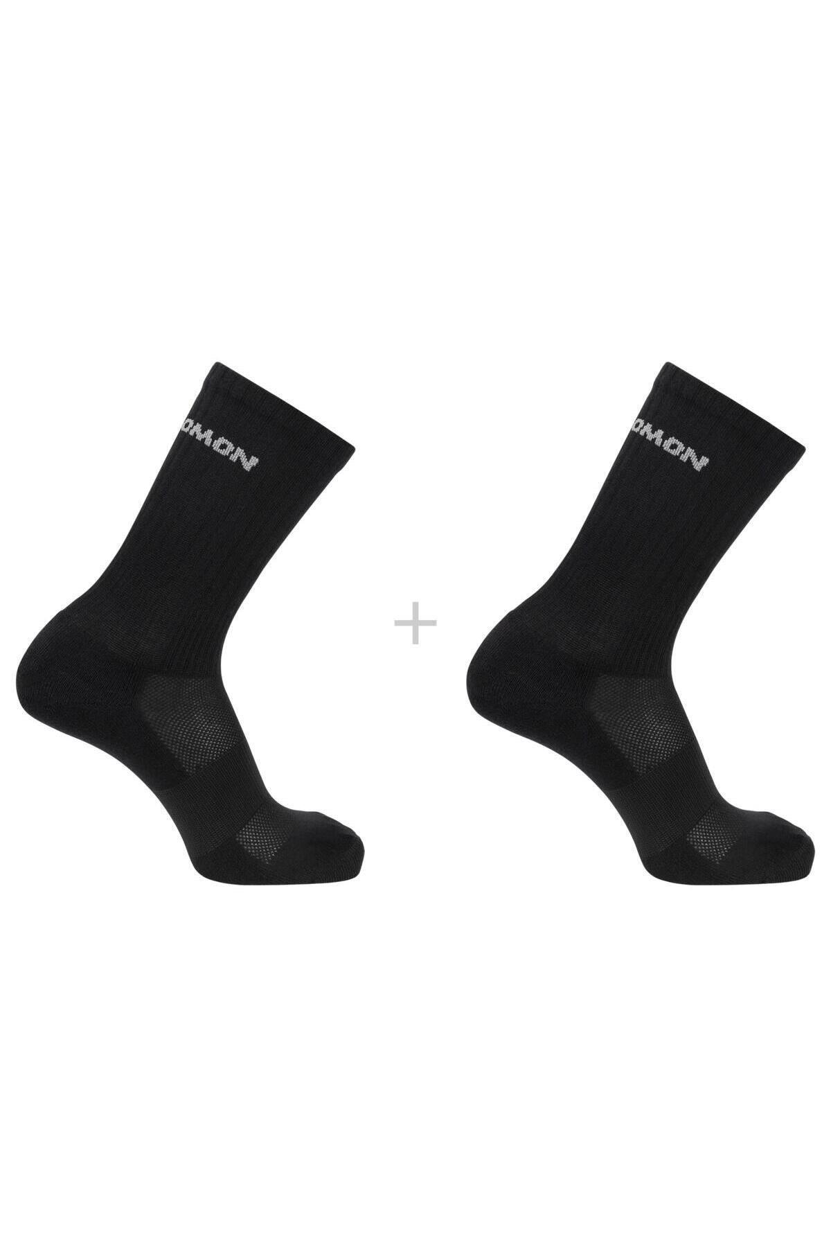 Salomon Çorap Evasion Crew 2-Pack LC2083800 Black 36-38