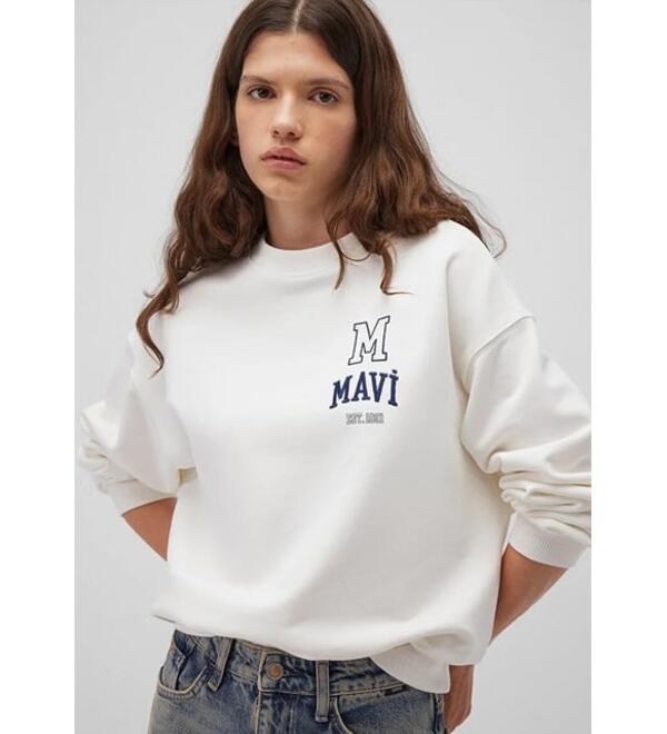 Mavi Sweatshirt M1S10148-70069 Açık Krem