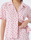 Koton Pijama Takımı 5SLK40050MK Pembe Desenli