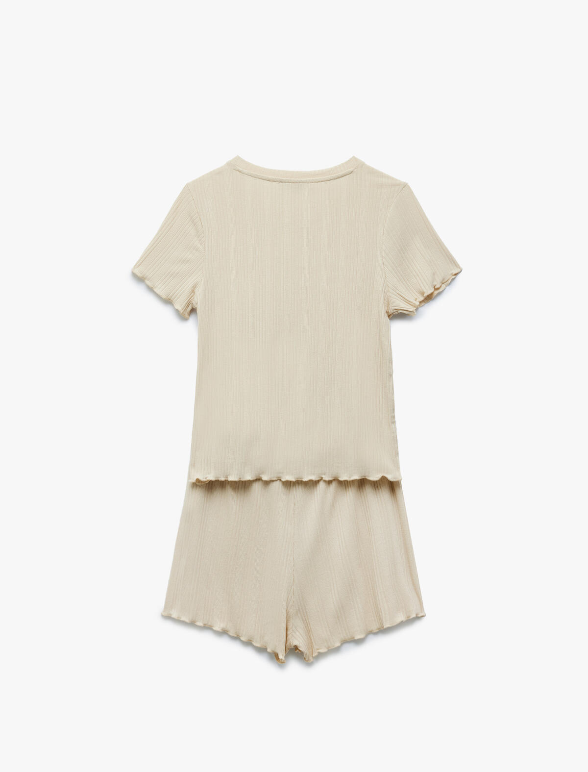 Koton Pijama Takımı 5SLK40073MK Bej