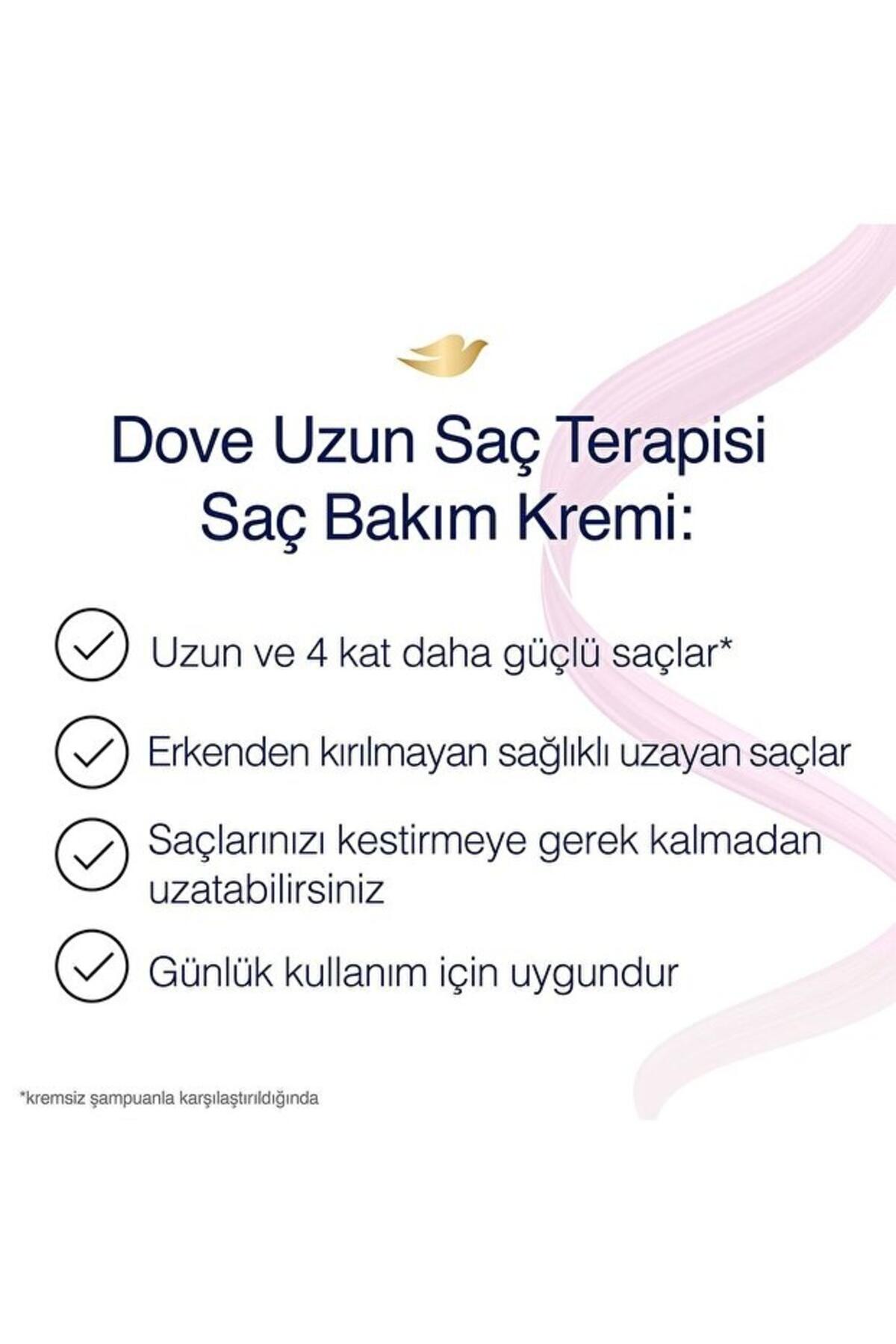 Dove Saç Kremi Uzun Saç Terapisi Uzun Yıpranmış Saçlar İçin 350Ml