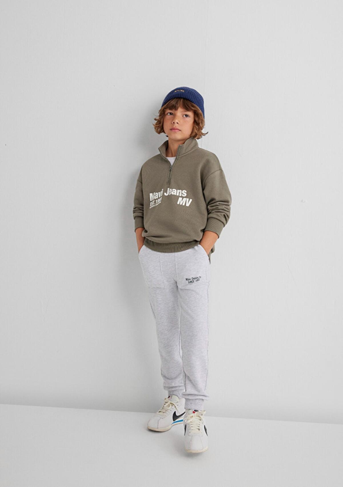 Mavi Sweatshirt Erkek Çocuk M6S10142-86961 Yeşil