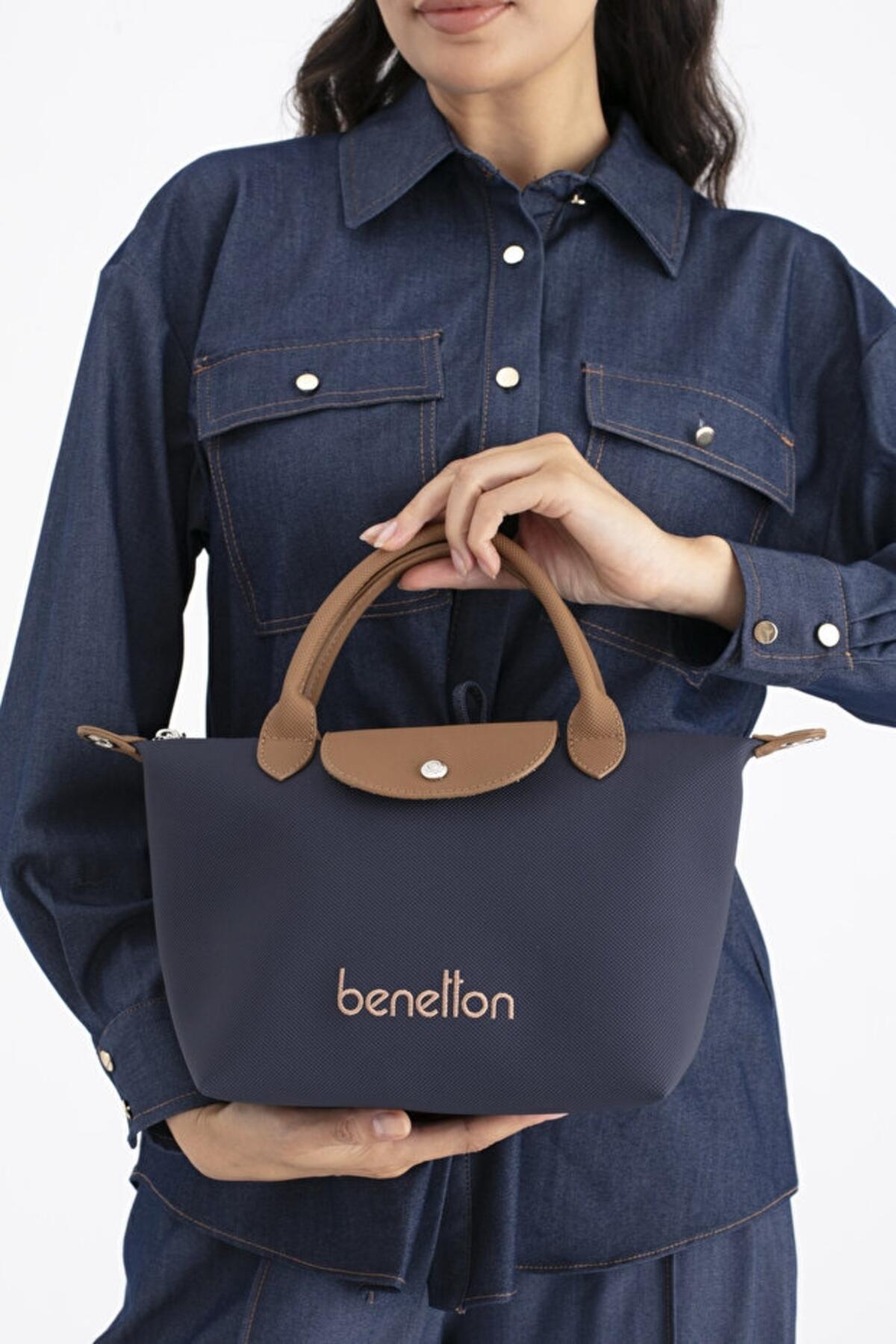 United Colors Of Benetton Kadın Kol Çantası BNT_1702 Lacivert-Camel