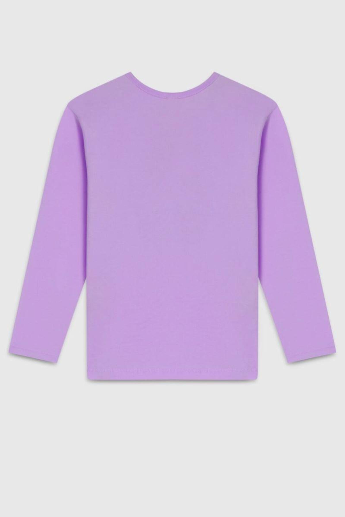 Benetton Tişört Kız Çocuk BNT-G23331 26119 Lila