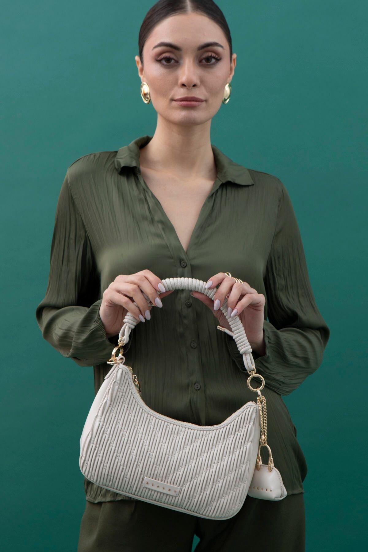 Sisley Kadın Kol Çantası SLY_145 Beyaz