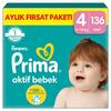 Prima Bez Aktif Bebek Aylık Fırsat 4 Beden 136Lı
