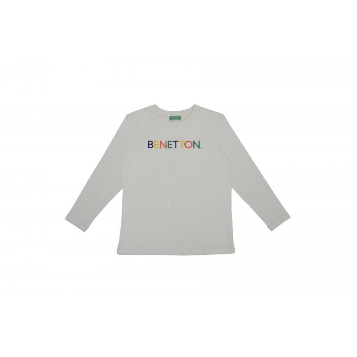 Benetton Tişört Erkek Çocuk BNT-B21657 72784 Ekru