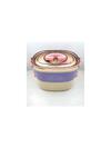 Vagonlife 1200 Ml 3 Bölmeli Paslanmaz Çelik Lunchbox Bl50251-2 Mor