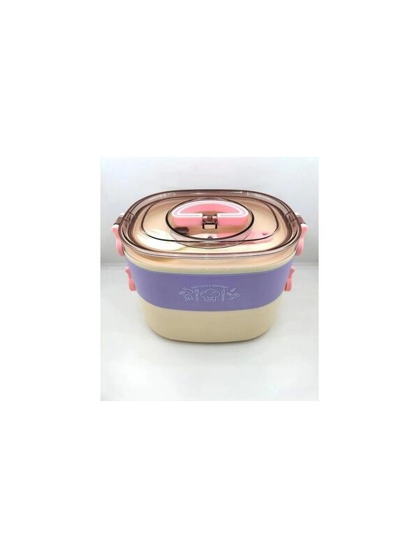 Vagonlife 1200 Ml 3 Bölmeli Paslanmaz Çelik Lunchbox Bl50251-2 Mor