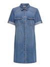 Only Kadın Denim Elbise 15353176 Koyu Mavi