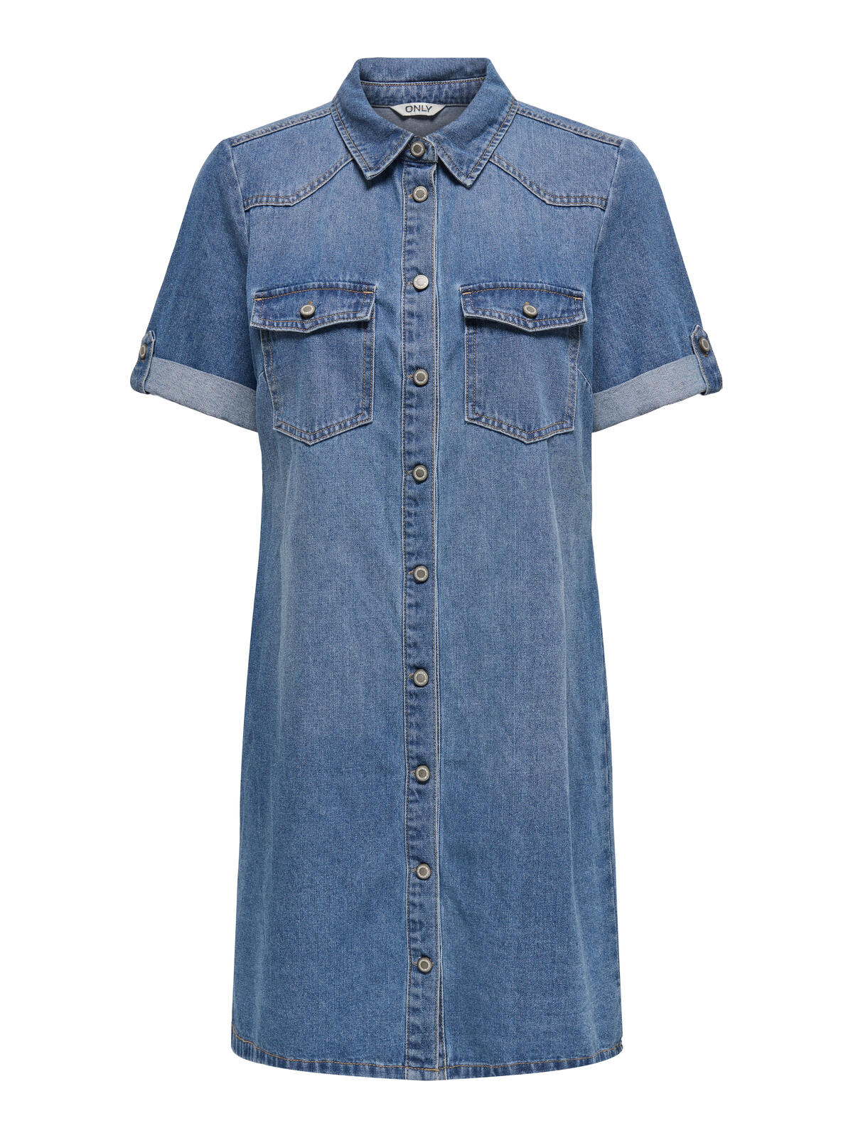 Only Kadın Denim Elbise 15353176 Koyu Mavi
