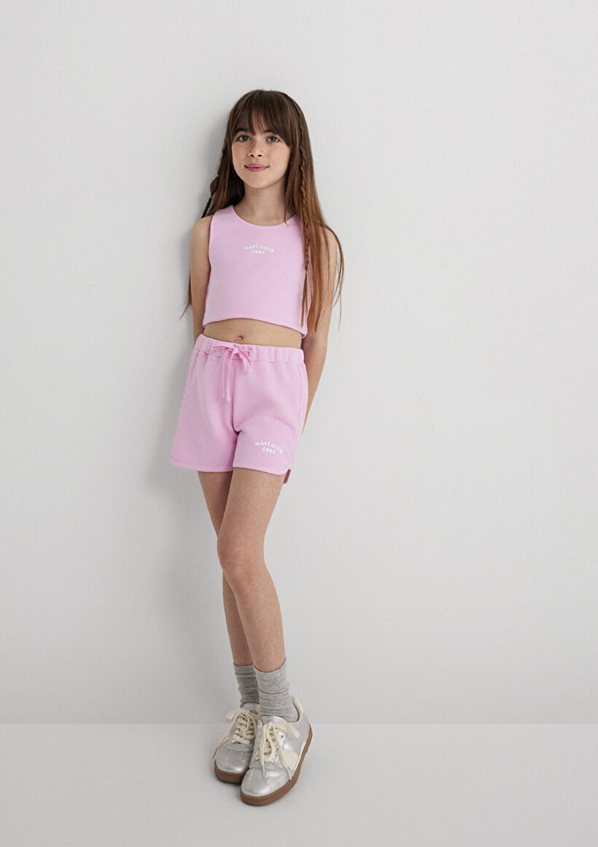 Mavi Şort Kız Çocuk M7410008-70973 Pembe