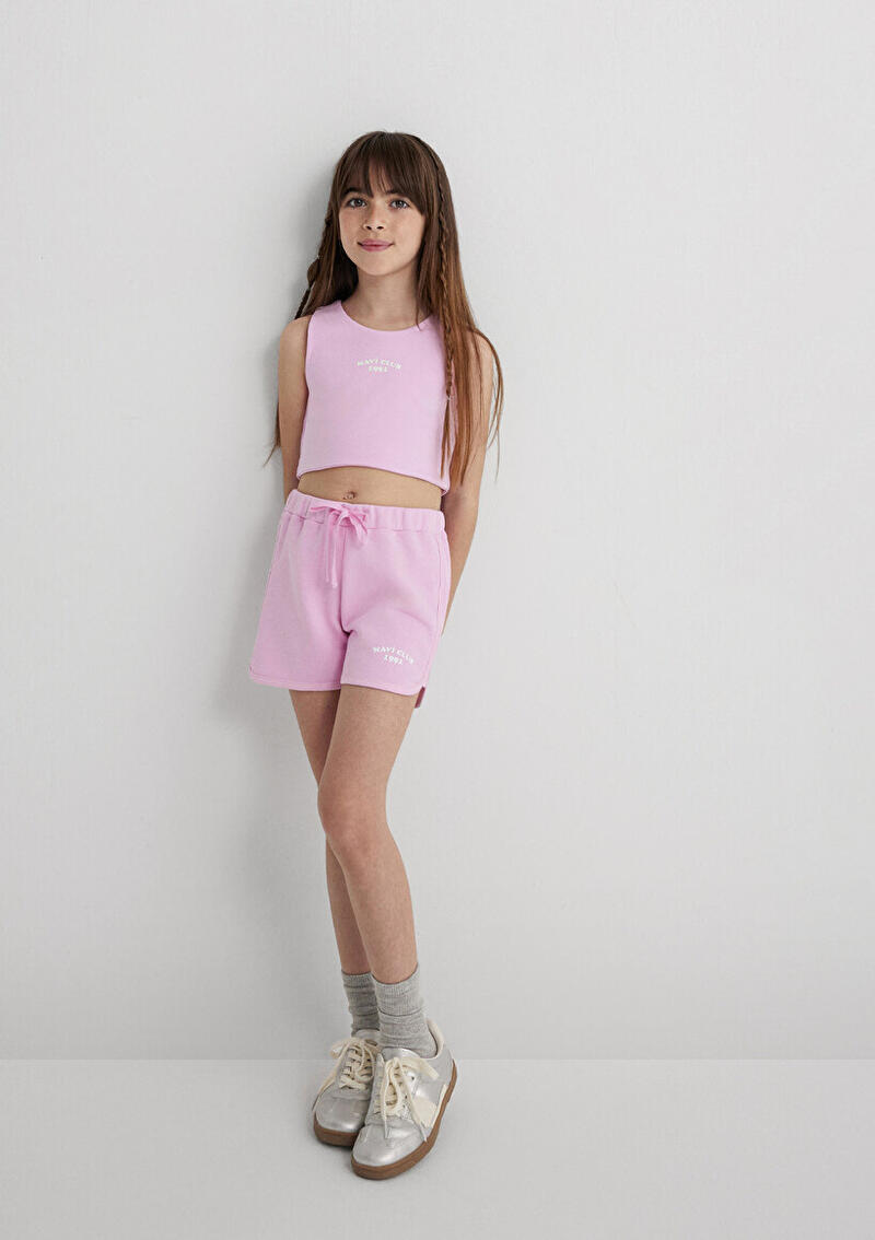 Mavi Şort Kız Çocuk M7410008-70973 Pembe
