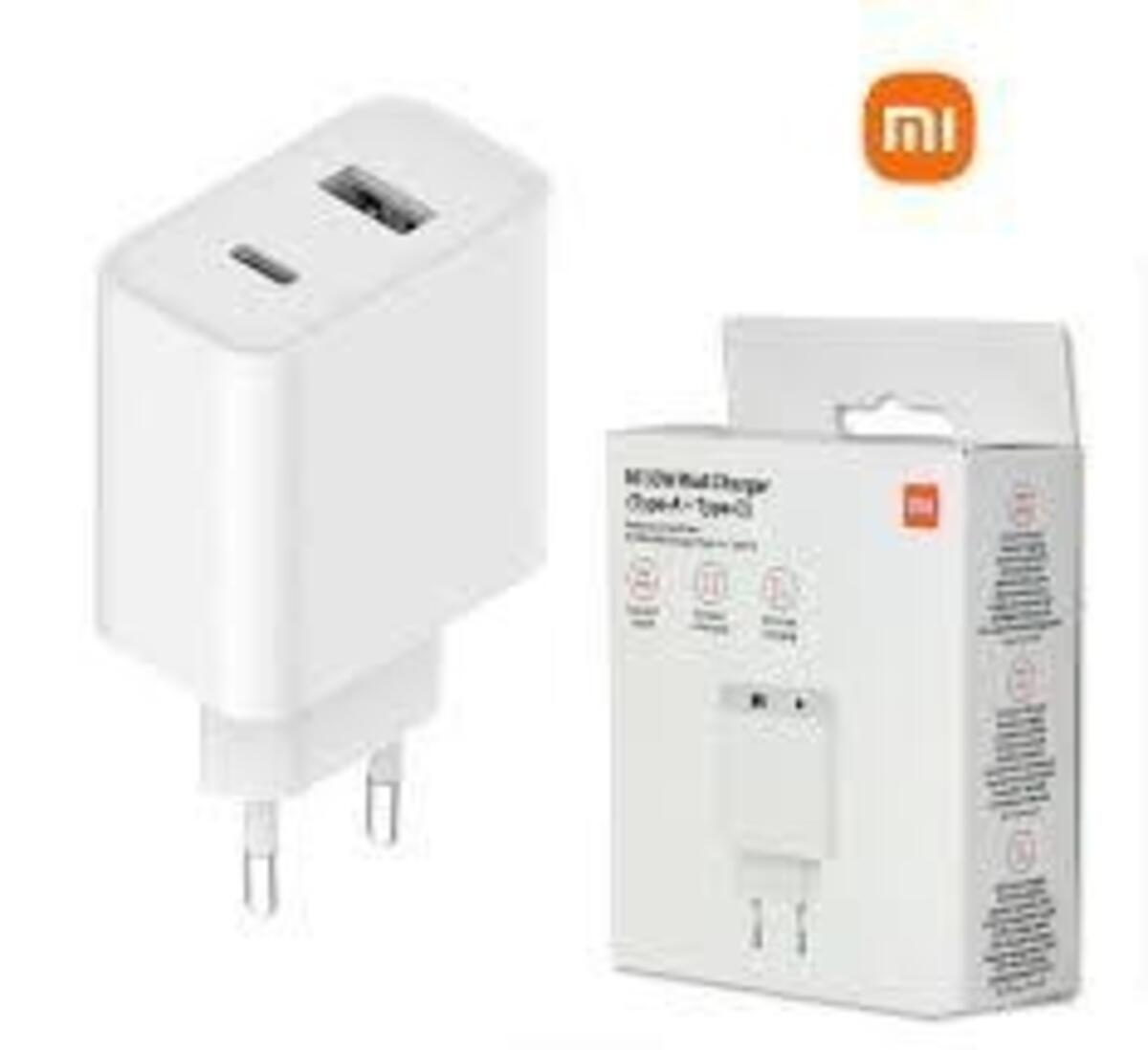 Xiaomi 33W Type+Type C Şarj Adaptörü Beyaz